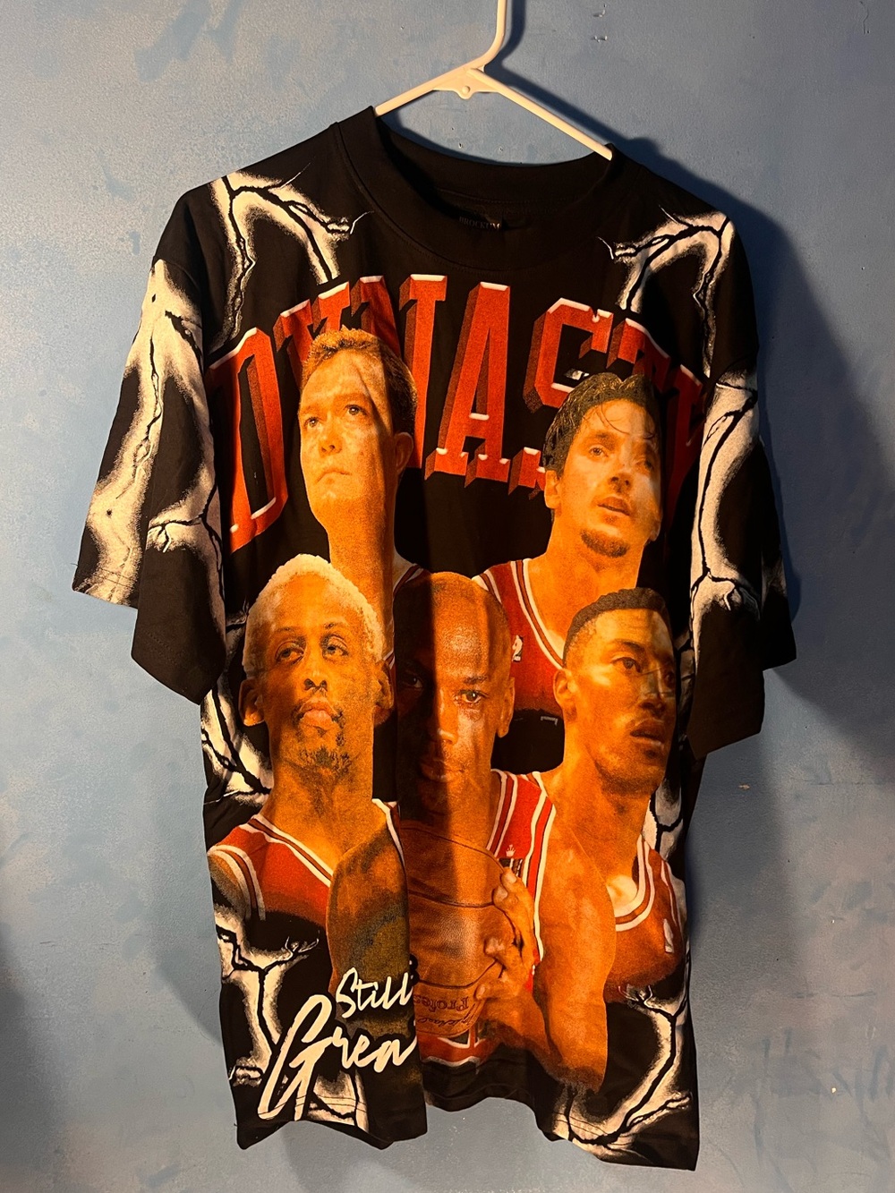 Chicago Bulls Vintage Dynasty All Over Print T Shirt